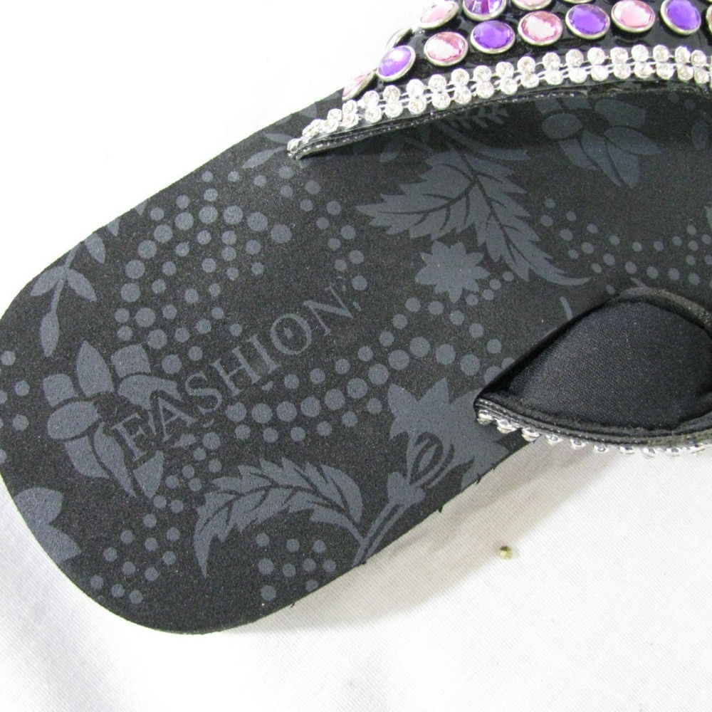 J FASHION WOMEN'S FLIP FLOPS SANDALS SHOES SIZE 10 - Picture 6 of 6